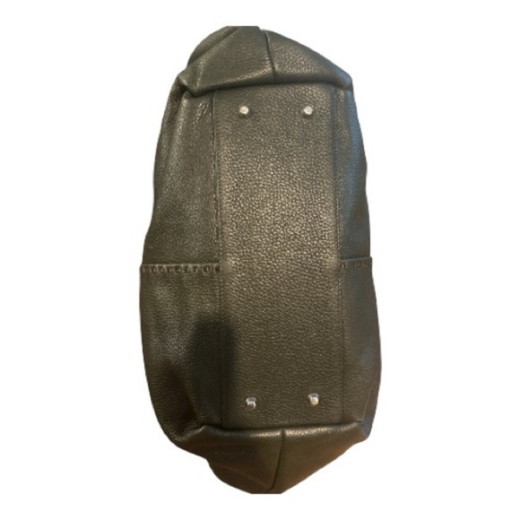 Paolo Masi Satchel – Hunter Green Leather with Woven Handles - Picture 2 of 8